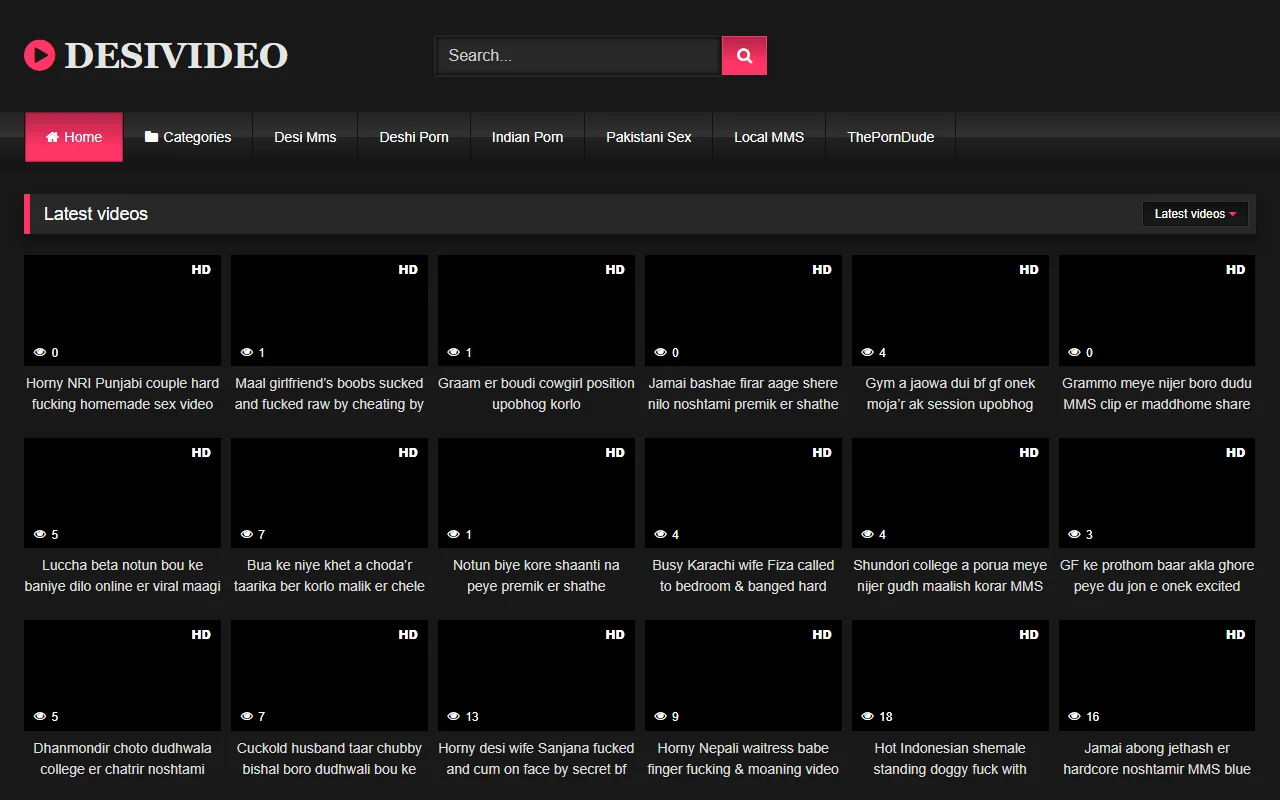Screenshot: Desivideoxyz Website Review Screenshot of Desivideoxyz Website Review